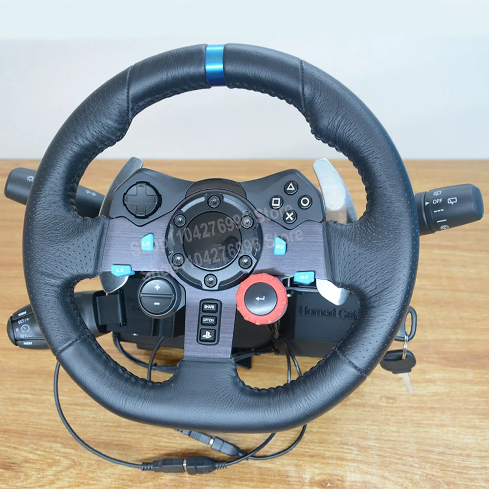 Symulator wyścigów kierownica kierunkowskaz wycieraczka automatyczne odbicie wyłącznik zapłonu w czasie jazdy dla Logitech G25 G29 G27 G920 — zdjęcie produktu 6