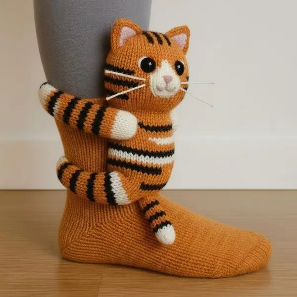 Funny Animal Hug Socks Christmas Gifts Stockings Sloth Panda Knit Floor Socks Insulated Socks Cute Autumn and Winter Floor Sock