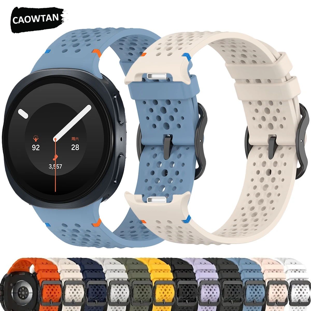 Breathable Watch Strap for Samsung Galaxy Watch9 8 40mm 44mm Silicone correa Band for Galaxy Watch8 classic 46mm Replacement