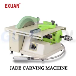 High Power Table Grinder Small Jade Polishing Machine Jade Carving Machine Cutting Machine Polishing Machine Tool 1380W Saw