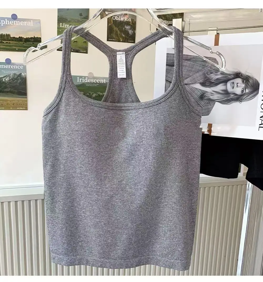 Damen Yoga-Bekleidung Sport-BH Stoßfest Push-Up Fitnesskleidung mit Gepolsterter Brust Lauf-Oberbekleidung Pilates Tanktop – Detail 10