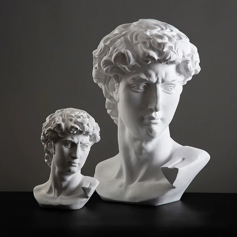 60cm Nordic Large Resin David Statue Abstraction Character Art Crafts Sculpture Living Room Creations Home Decoration Ornaments
