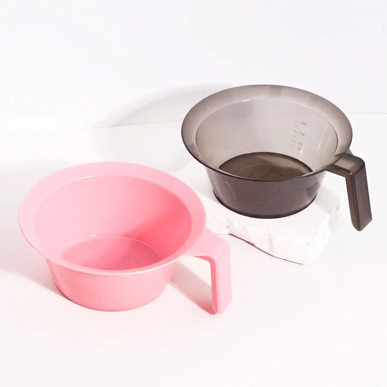 

2pcs professional hair dye color mixing bowl, neutral hair dye mixing bowl with measurement mark,Special for real hair wigs