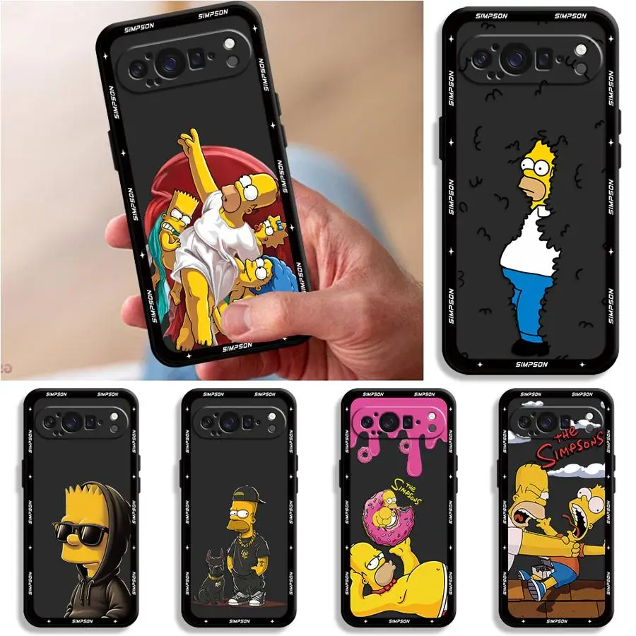 Funda protectora para teléfono Google Pixel 10A 6a 6 7 8 Pro 10 9 Pro XL 9a 8a 7a Cute The S-simpsons