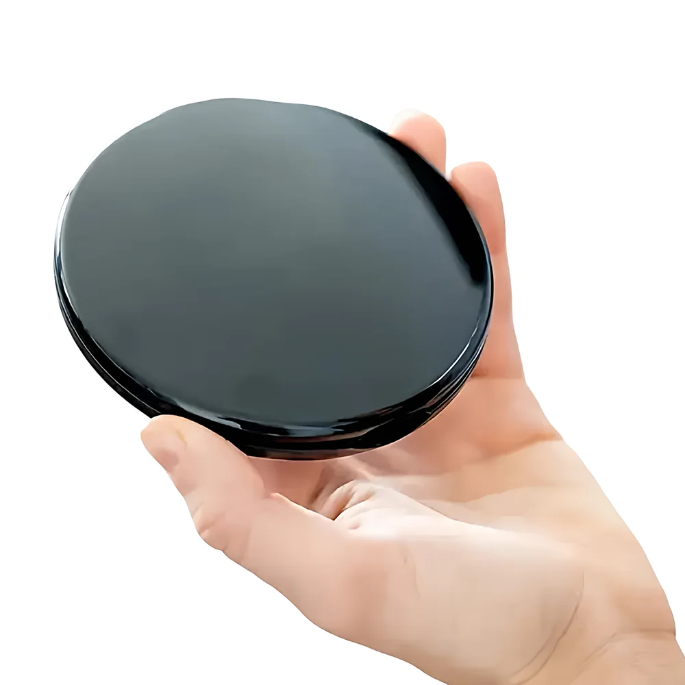 مرآة مكياج محمولة على الوجهين، مرآة مكياج مستديرة قابلة للطي بجيب صغير محمول للسفر، أداة تجميل التجميل #3