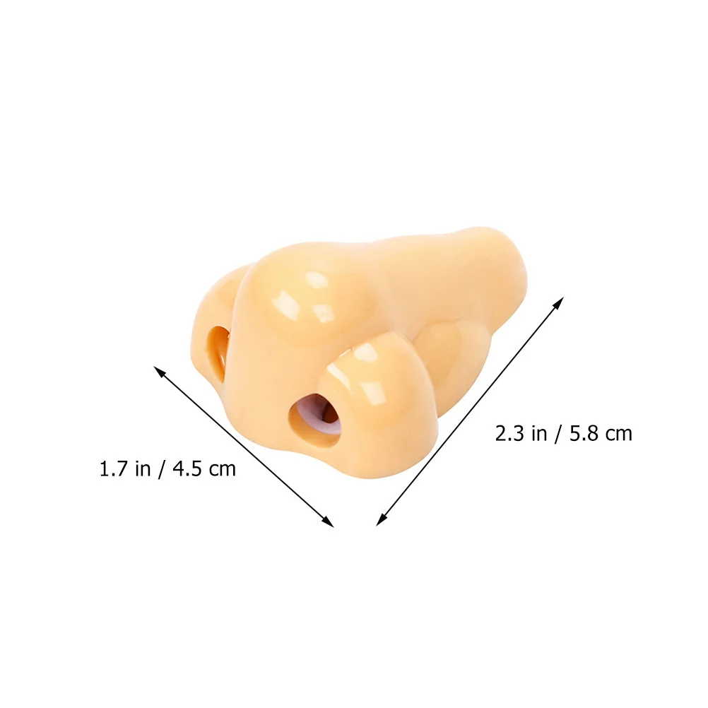 10 قطع من مبراة أقلام الرصاص على شكل أنف بفتحات مزدوجة، مبراة بلاستيكية يدوية لحشو أكياس الحفلات المكتبية المدرسية