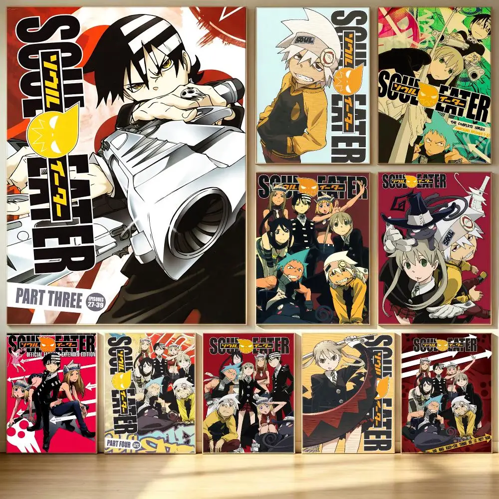 anime Soul Eater Poster Poster HD  Printing Soothing and Cream Style Home Decor for the Living Room cafes Gift Giving