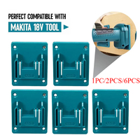 1pcs/2pcs/6pcs Wall Mount Electric Tool Holder for Makita 18V Wall Power Mount Storage Battery Bracket Fixing