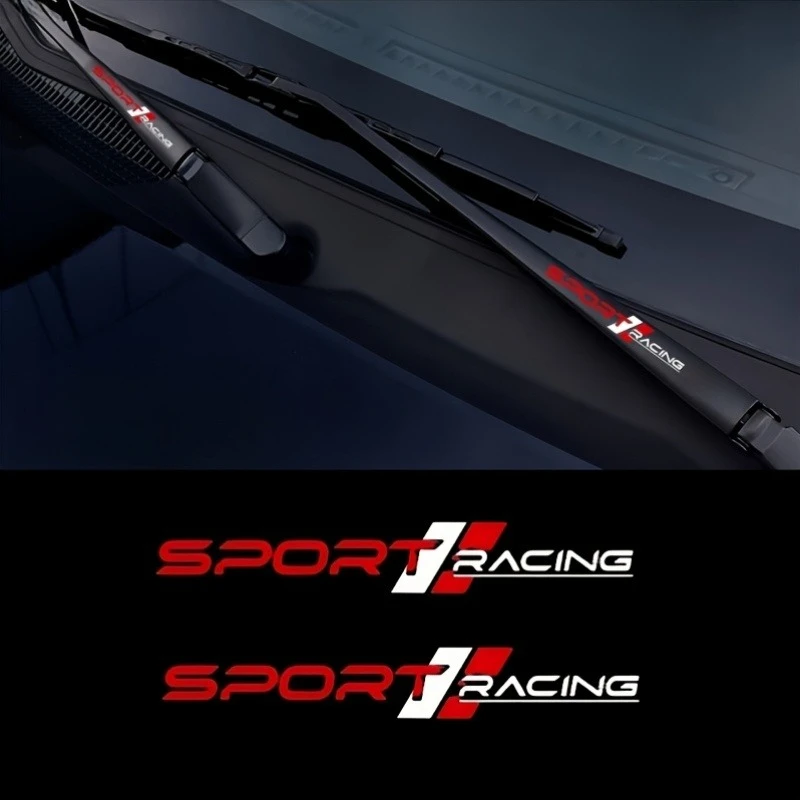 Sports Car Decal Wiper Sticker | Vinyl, matte, geometric pattern, self-adhesive, suitable for general-purpose car stickers such