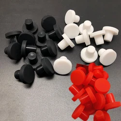 Silicone Rubber Hole Plugs Red White Black 2.7mm-17mm Male Hole Caps T Type Plug Seal Stopper Dustproof Furniture Screw Holes