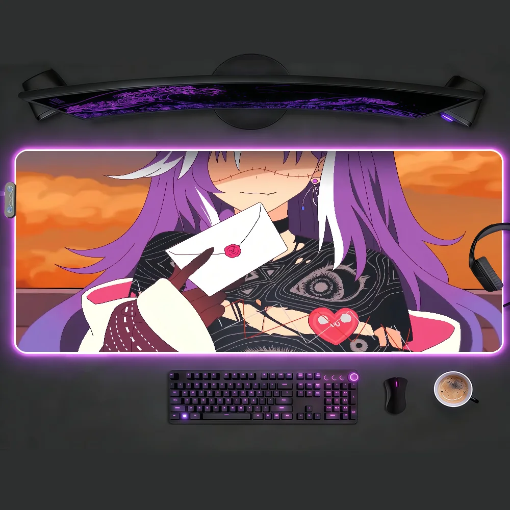 漫画ミチモチービーマウスパッド-rgb-led-ノンスリップデスクマットゴム製ゲームアクセサリー大型-xxl-コンピュータオフィスキーボードカーペット