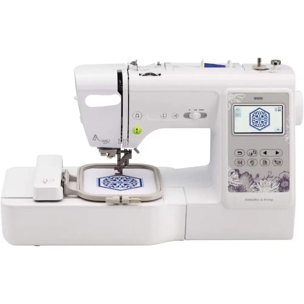 

ES5 Computerized Embroidery Sewing Machine 67 Sewing Ways Home Use Automatic Janome Equivalent New Condition