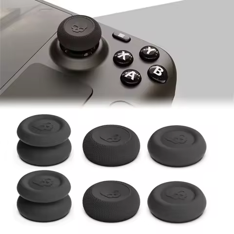 6Pcs Thumb Grip for Steam Deck OLED ROG Ally X Analog Stick Cap for Steam Deck Non-Slip Thumbstick Cover Cap Accessories
