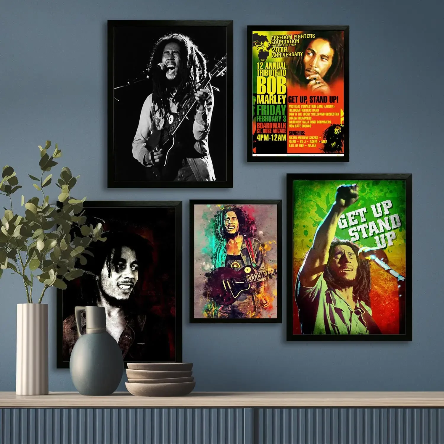 bob marley Canvas Art Poster, Wall Art Picture Print, Modern Family Bedroom Decor Posters,Decorative painting