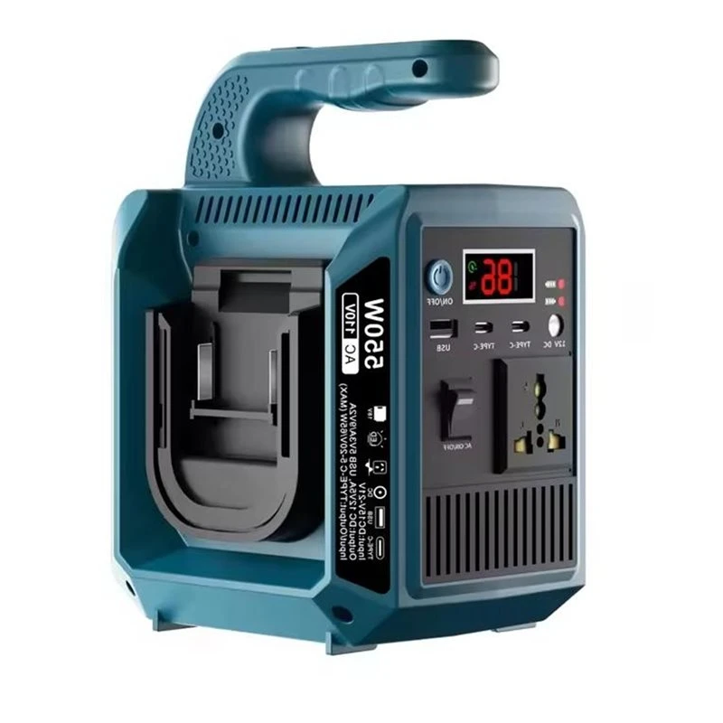 A04G-Power Inverter F 550W Pure Sine Wave Inverter With USB Type-C 110V AC Output For Makita 18V Lithium Battery