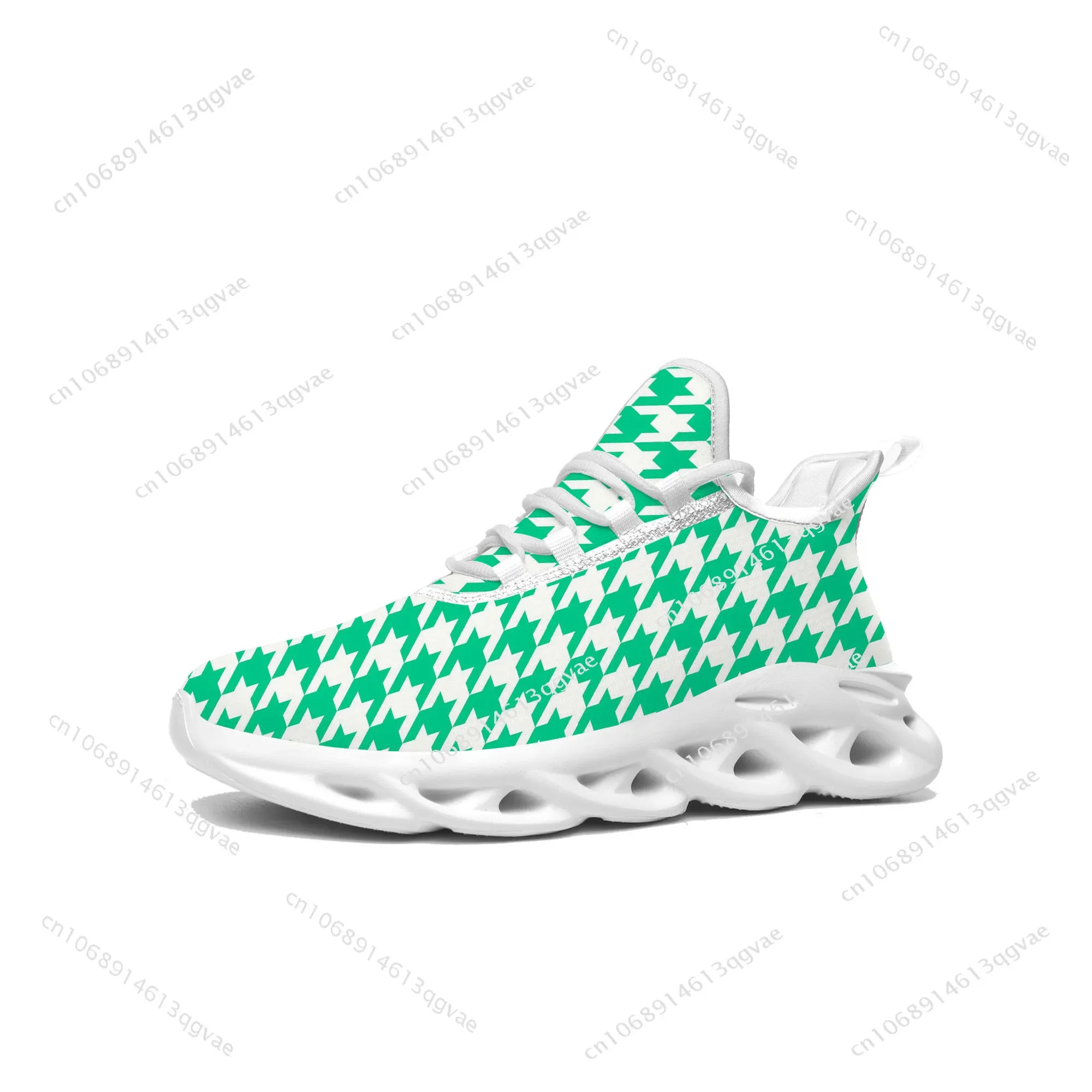 Houndstooth Pattern Flats Sneakers Mens Womens Pop Sports Running High Quality Sneaker Lace Up Mesh Footwear Tailor-made Shoe