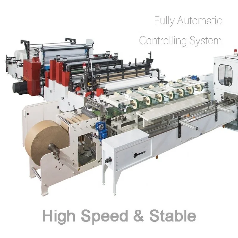 Automatic Manufacturing Roll Toilet Tissue Paper Product Embossing Processing Making Machine