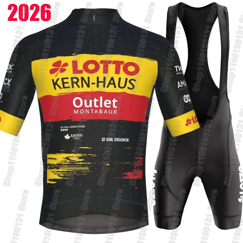 Conjunto de Jersey de Ciclismo Lotto Kern-Haus Team 2026, Ropa de Ciclismo Alemana, Camiseta de Ciclismo de Carretera, Traje con Culotte de Ciclismo, Ropa MTB, Maillot