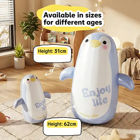 Inflatable Tumbler Boxing Standing Punching Bag Dinosaur Model Parent Child Toys Games Sport Activity Outdoors Gifts