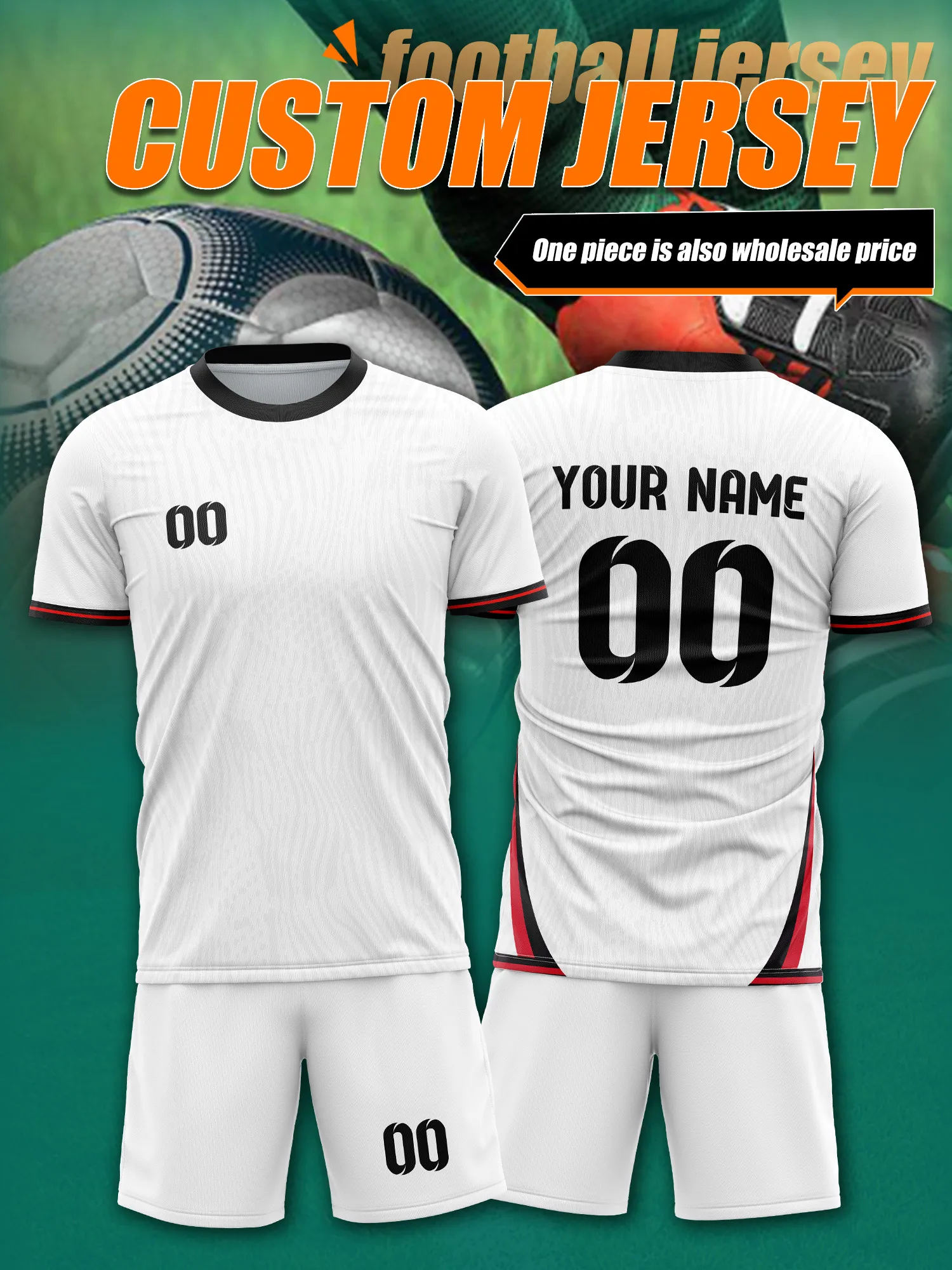 

Новая спортивная футболка с V-образным вырезом 2026 года – с возможностью нанесения имени и номера, быстросохнущая, дышащая, комфортная, для повседневной носки, спортзала, бега