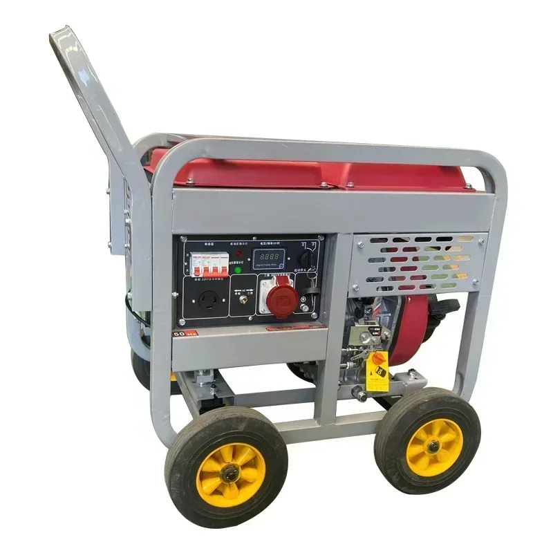 ポータブル単相および三相発電機,低燃料消費,3kw,5 kw6 kw7 kw8 kw, 220v,380v
