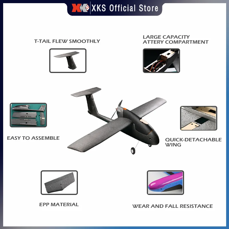 Skywalker Mini Plus RC Airplane 4CH Remote Control EPP Fixed Wing Electric Plane DIY Model RC Aircraft Outdoor Toy Gift for Boy