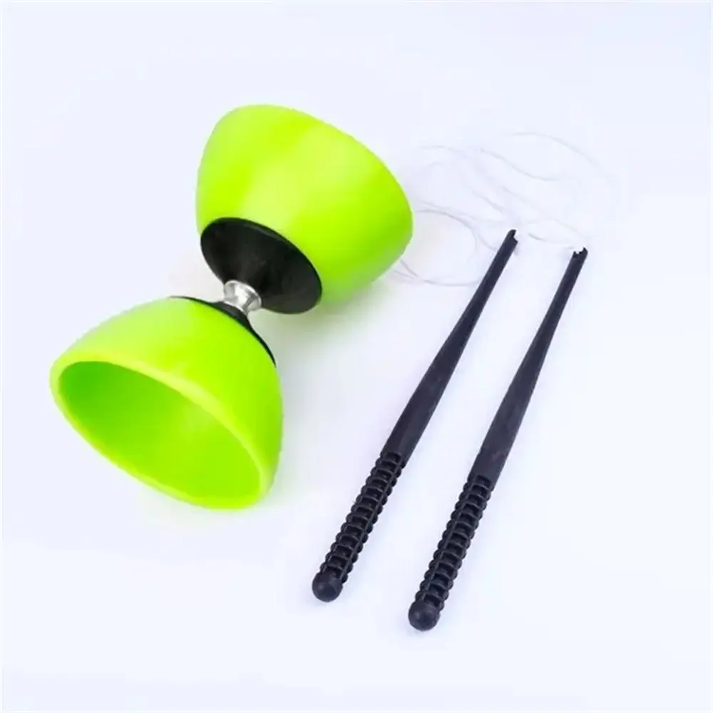 

Leather Bowl Diabolo Yoyo Soft Material with Sticks Rope Yoyo Chinese Toy Thicken Plastic Chinese Diabolo Elderly People