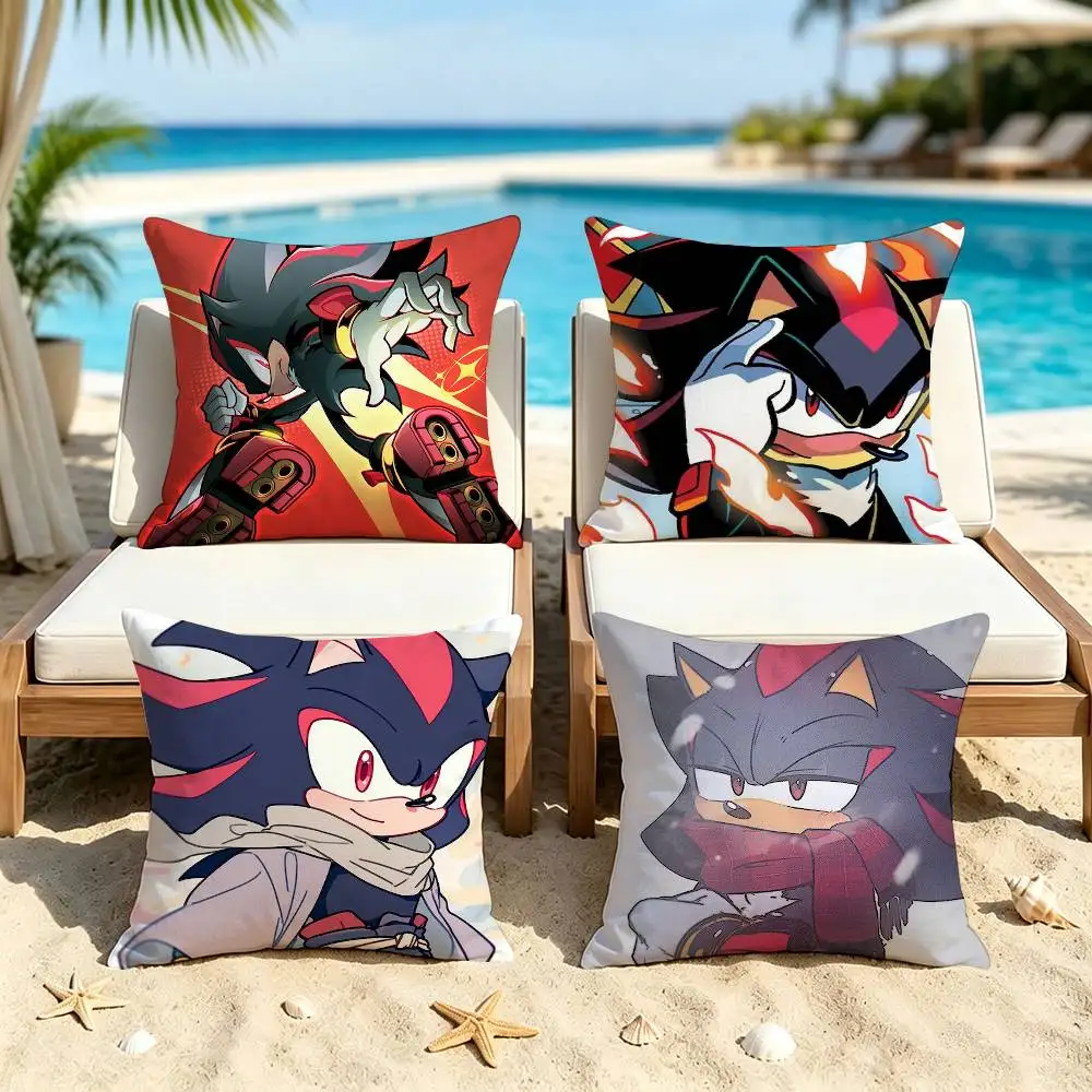 Game S-Shadow The H-Hedgehogs Square Double-Sided Printed Pillow Case Sofa Cushion Cover Bedroom Bedside Decor