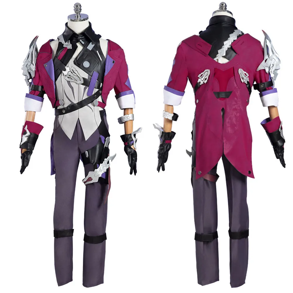 Disfraz de Anime Honkai Star Rail Sampo Koski, juego de rol, pelucas, chaleco, pantalones, abrigo, trajes para adultos, ropa de fiesta