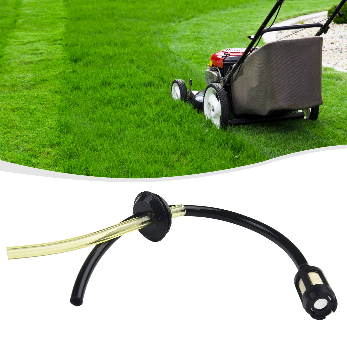 1pc Trimmer Tubo Con Filtro Serbatoio Sostituzione Decespugliatore Tubo ABS Tubo 21 cm Lunghezza Carburante Benzina Serbatoio Filtro 2x1.3 cm Strumento di Potere