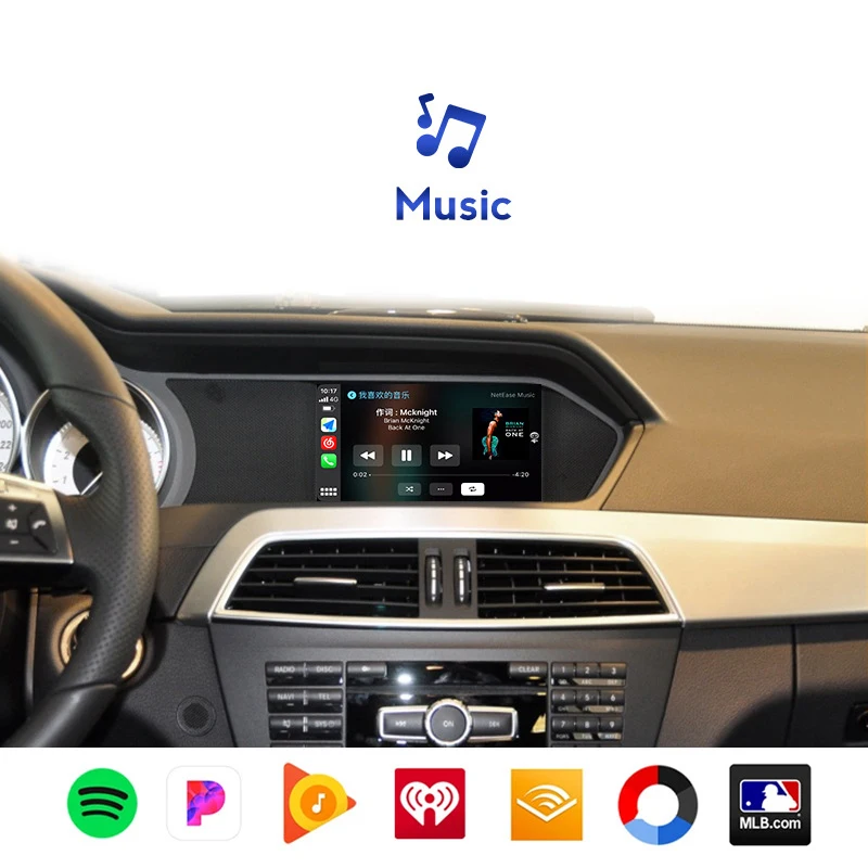 Wireless CarPlay for Mercedes Benz A Class W176 B W246 CLA GLA C-CLass W204 E-Class W212 C207 CLS W218 ML GL GLK SLK R72 G W463