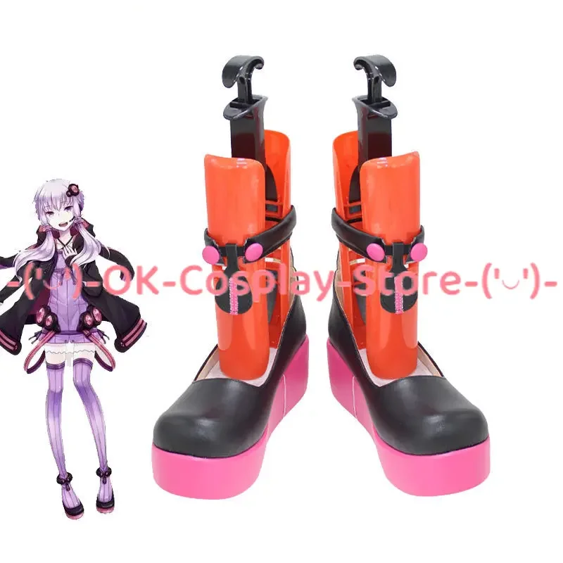 Yuzuki  Cosplay Shoes Anime Cosplay Prop PU Leather Shoes Halloween Carnival Boots Accessories Custom Made