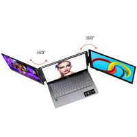 Factory 14 Inch Triple Laptop Screen Extender Dual 15 Inch FOPO 1080P LCD Monitors Portable Tri Screen Monitor for Laptop