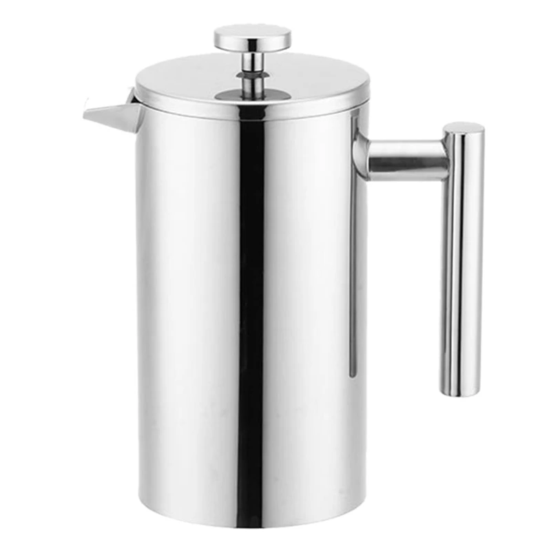 Coffee Maker French Press Stainless Steel Espresso Coffee Machine Double-Wall Insulated Coffee Tea Maker Pot