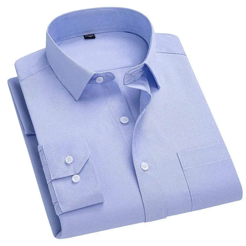 الرجال الرسمي Busin Long Sve Dr irt القطن تنفس ارتداء مقاومة فضفاضة تناسب ساحة طوق العمل irt للأوسط...