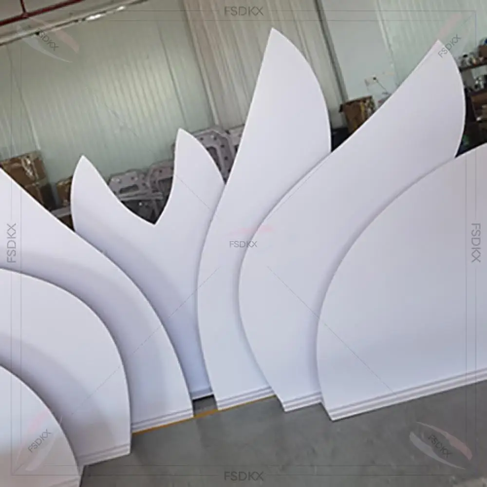

White PVC Wedding Backdrop Events Party Decorations Stage Wall Occasions Furniture Supplies