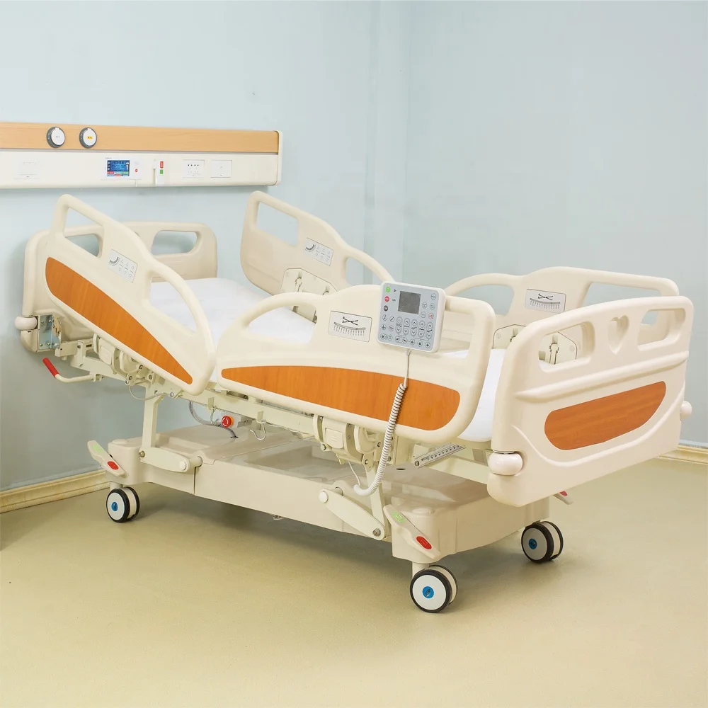 CE Approved Multi-functional ICU- Room Electric Cheap Hospital Patient Bed with Weight scale Paralysis Medical Patient Bed