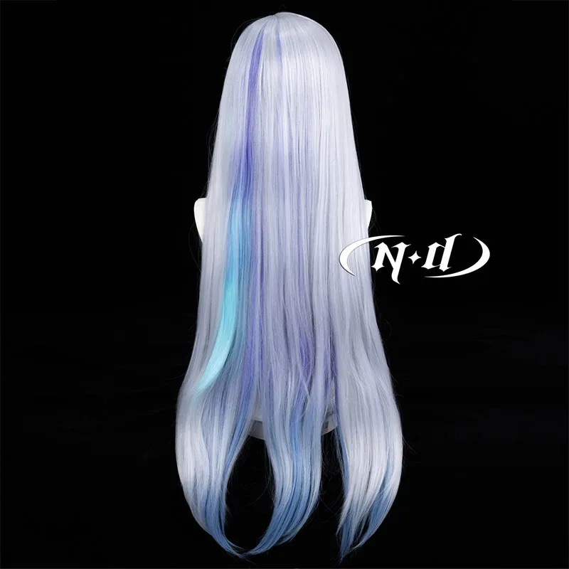 DY2025ND Genshin Impact Skirk Cosplay Wig Heat Resistant Synthetic for Comic Con Theme Party High Quality Kanekalon Cosplay Hair