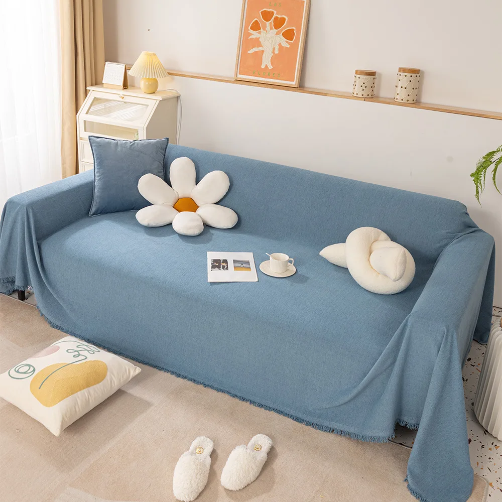 

Sofa Blanket with Tassels All-inclusive Universal Sofa Covers INS Style Couch Towel Camping Picnic Blanket Throw Blanket