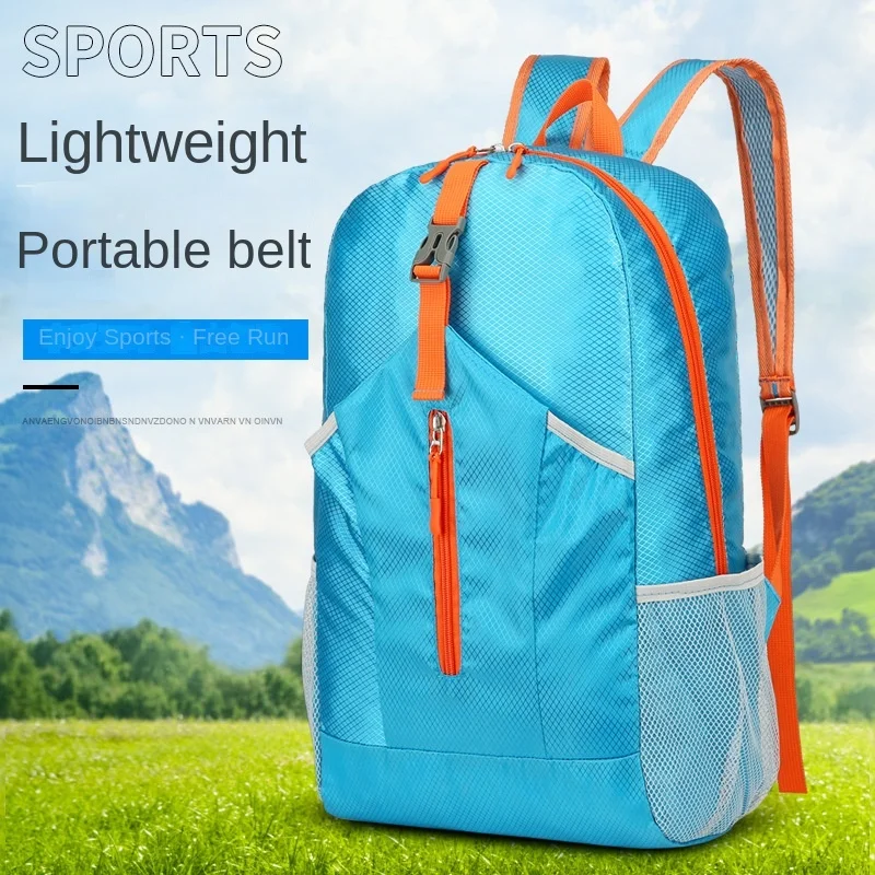 Fashion Light Weight Outdoor Backpack Travel Backpack Waterproof Sports Foldable Large Capacity Camping Travel Shoulder Bag
