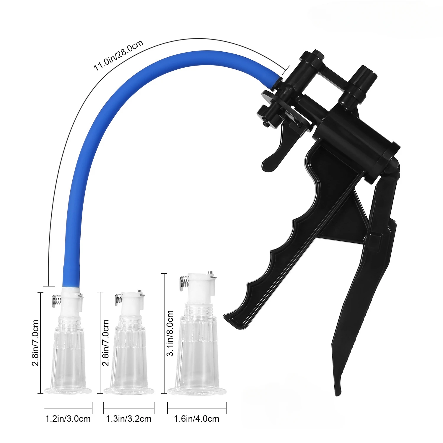 Female Vacuum Suction Pump Set with Breast Massage Cups Nipple Clitoral Stimulator and Adult Pleasure Accessories for Women