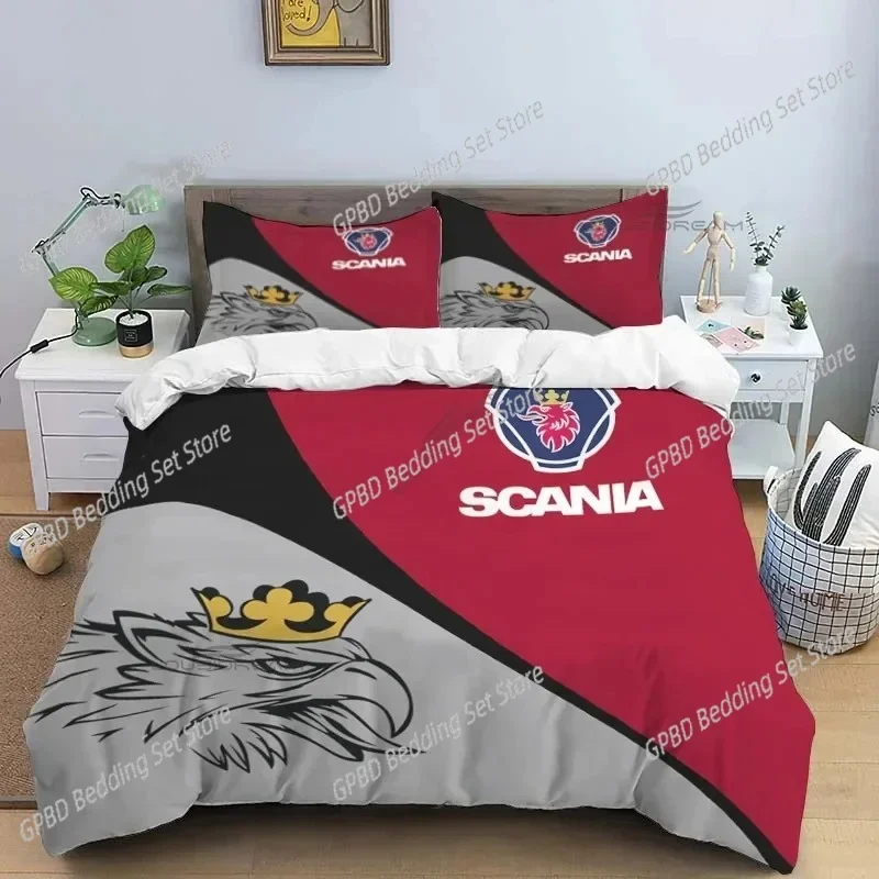 

Eagle Head Truck S-Scania Patterns Comfortable Duvet Quilt Cover Pillowcase Bedding Set Children Bedroom Decoration Home Textile