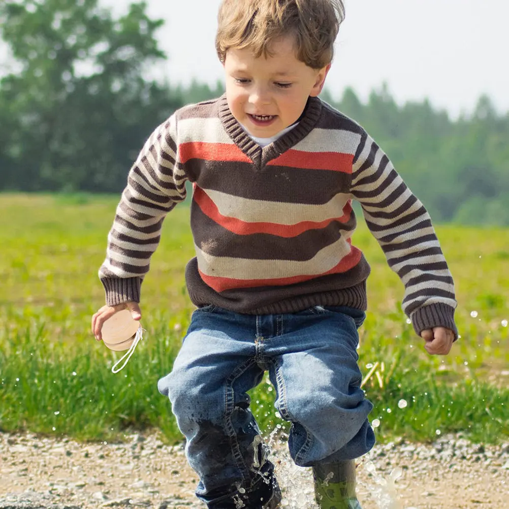 6 шт. деревянные шарики йо-йо с граффити «сделай сам»