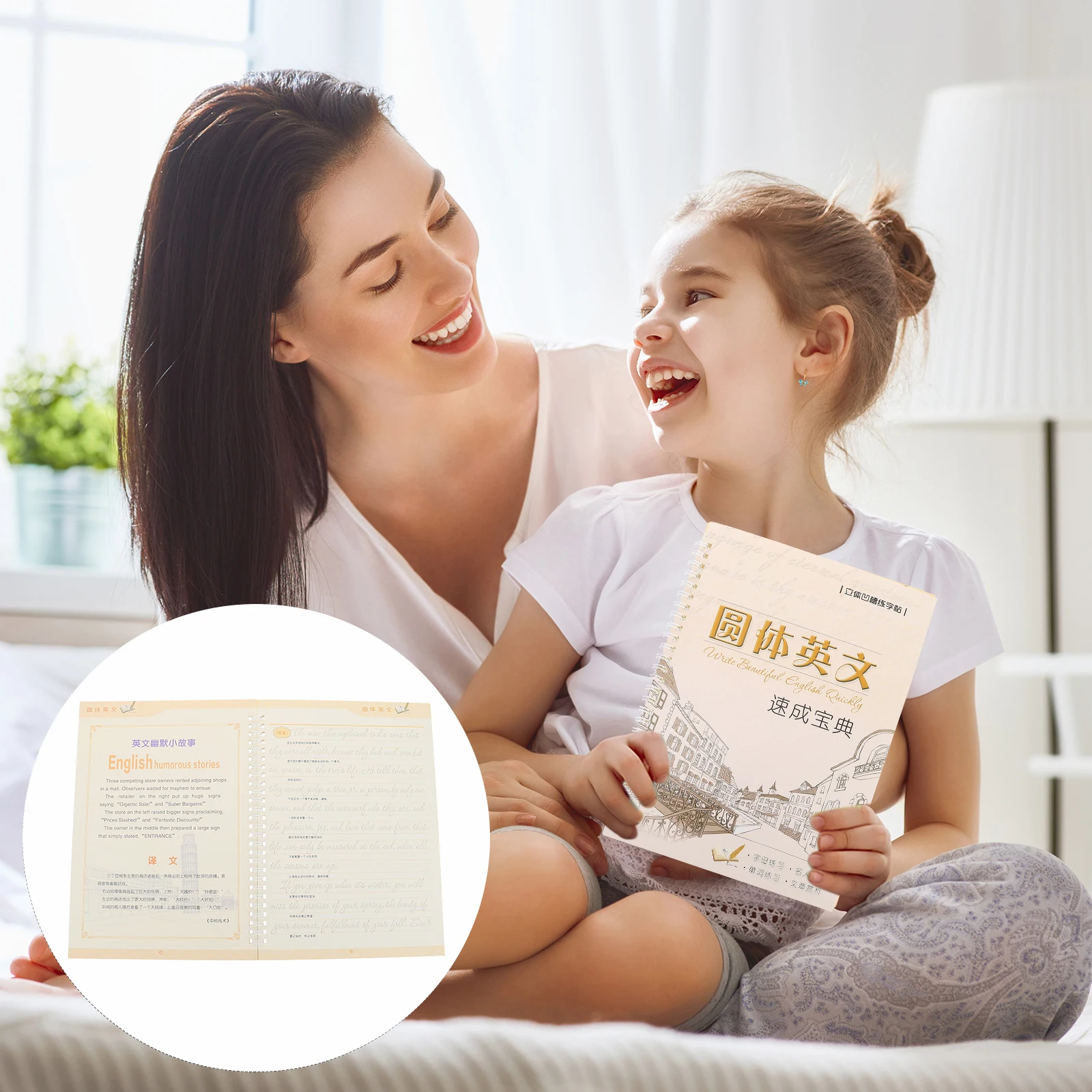 

2 Pcs Aldult English Reusable Handwriting Practice Copperplate Italic Calligraphy