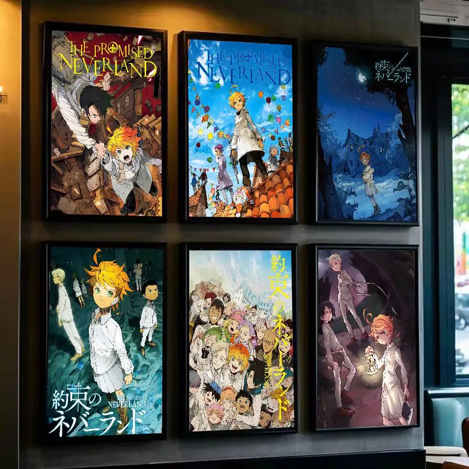 The Promised Neverland Poster Art with prints Home bedroom living room decoration gift