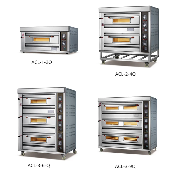 Hot sale baking oven electric commercial bread bakery oven automatic 1 / 2 / 3 Deck Pita Bread Oven for sale