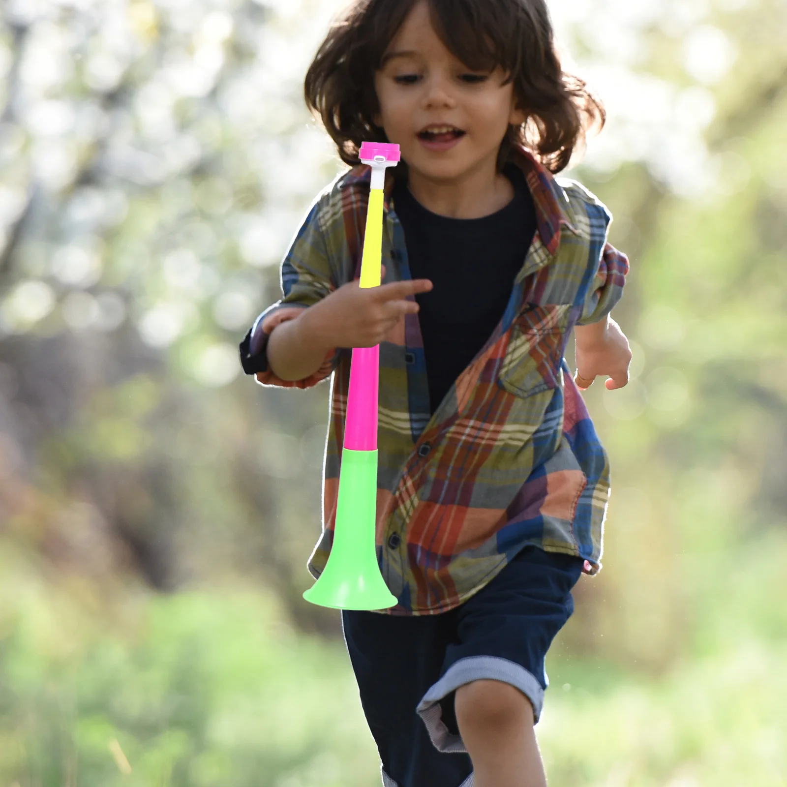 

6 Pcs Kids Horn Toy Retractable Telescopic Foldable Musical Instruments Child Toys