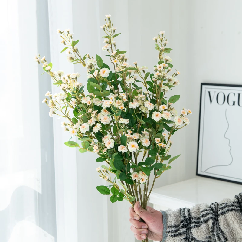 Künstliche Blumen, handgefertigt, Gänseblümchen-Blumenstrauß, modisch, für Zuhause, Garten, DIY-Kranz, Material, Hochzeit, Braut, Bankett, Dekoration, Festival – Detail 3