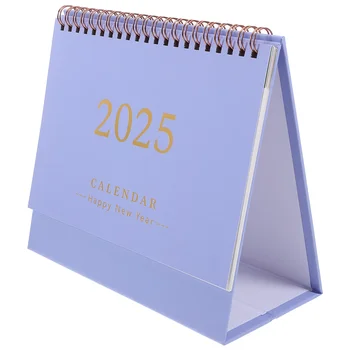 Calendario de escritorio 2025, decoraciones de mesa de Radio, Agenda, planificador diario de escritorio, reloj Digital grande de pie para oficina