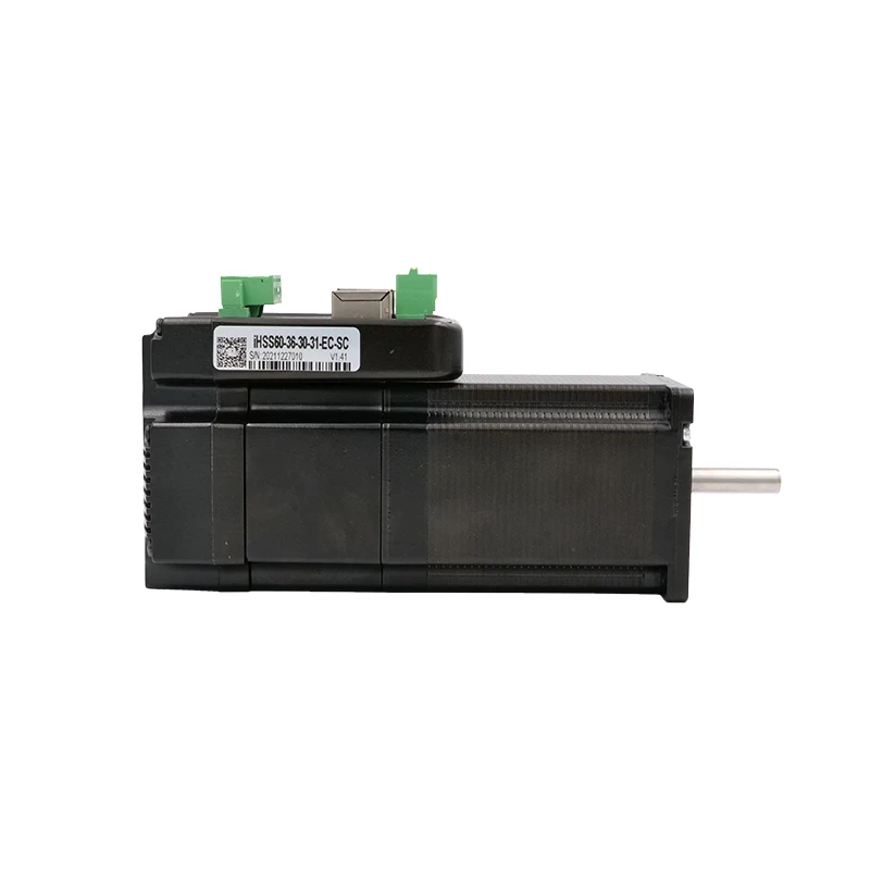 iHSS60-36-30-31-EC-SC Popular type EtherCAT 3Nm 2 phase 5A 36V Integrated Stepper Motor with brake and coder